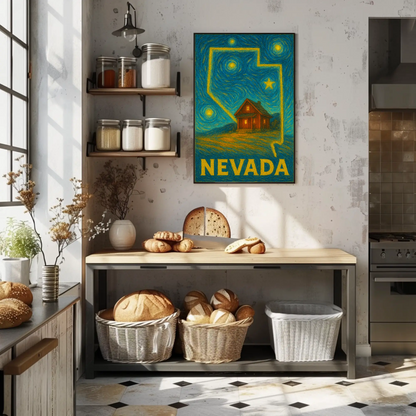 Nevada Starry Night Poster
