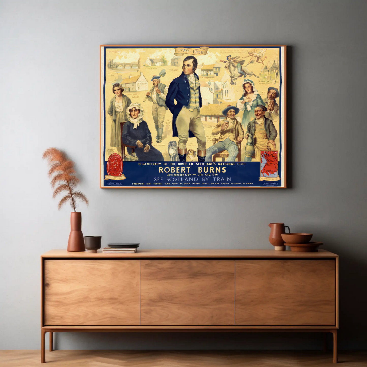Robert Burns Bicentennial Poster