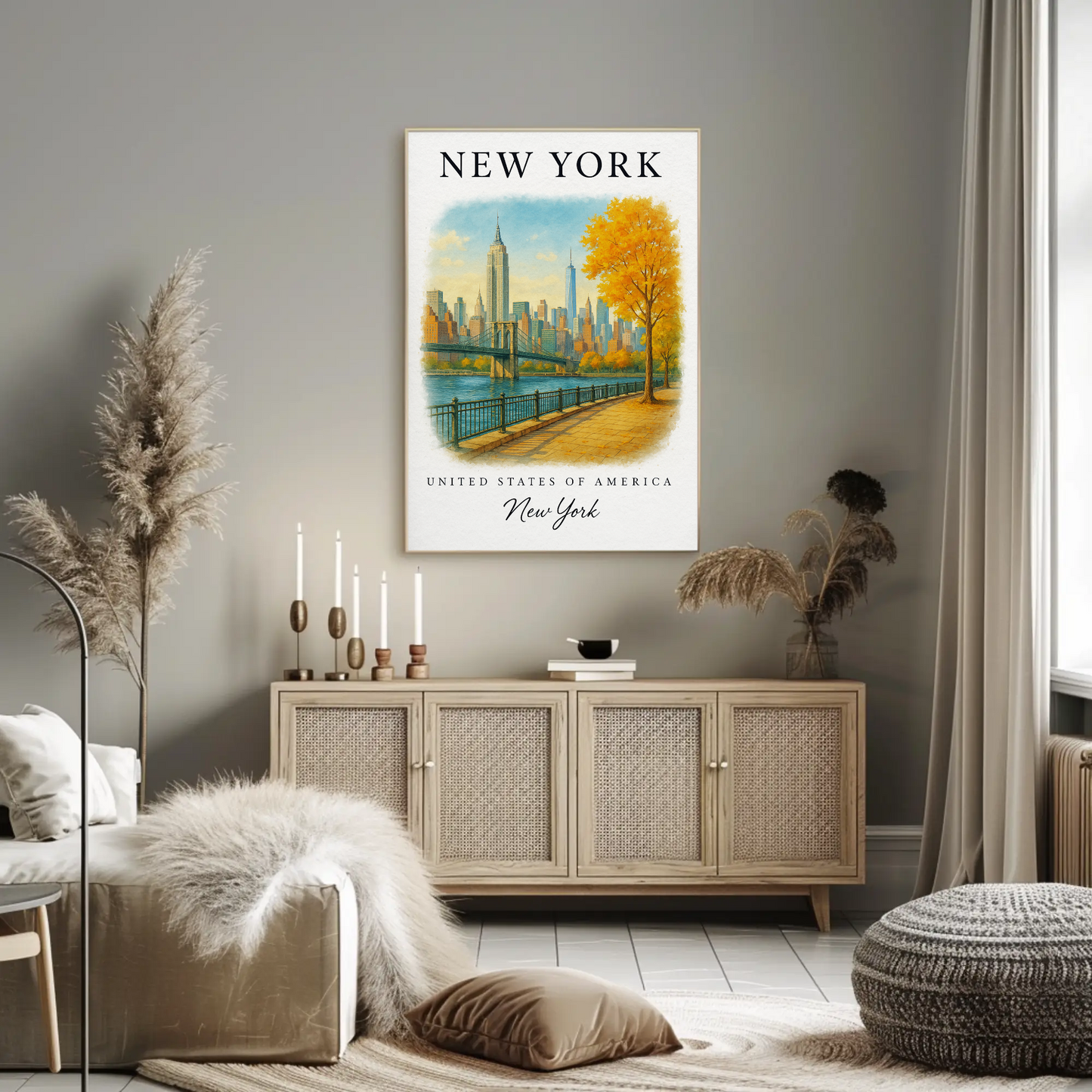 New York, New York Signature Series Vintage Travel Poster