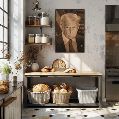 Donald Trump 47th President Sepia Photo