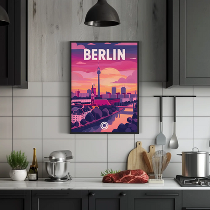 Berlin at Sunset Poster