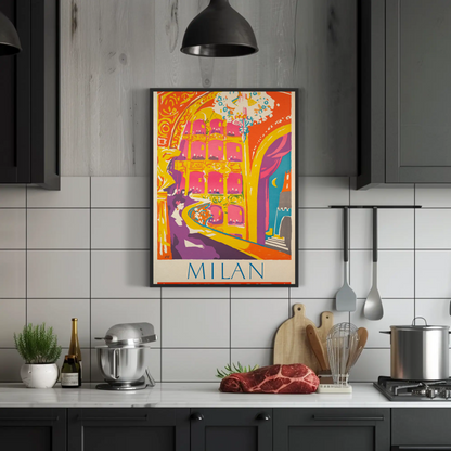 Swissair Milan 1953 Poster