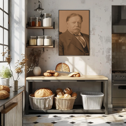 William Taft 27th President Sepia Photo