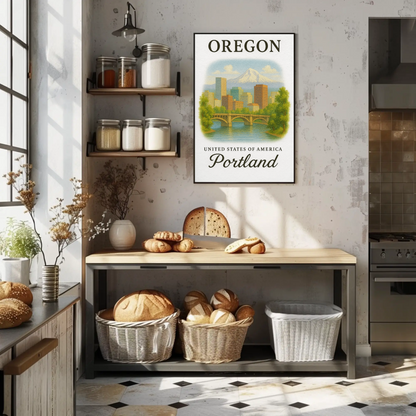 Oregon, Portland Signature Series Vintage Travel Poster