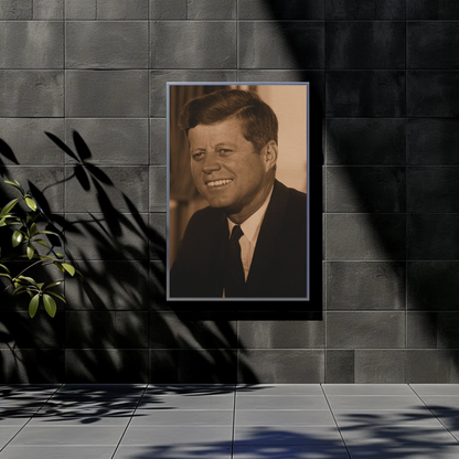 John F. Kennedy 35th President Sepia Photo