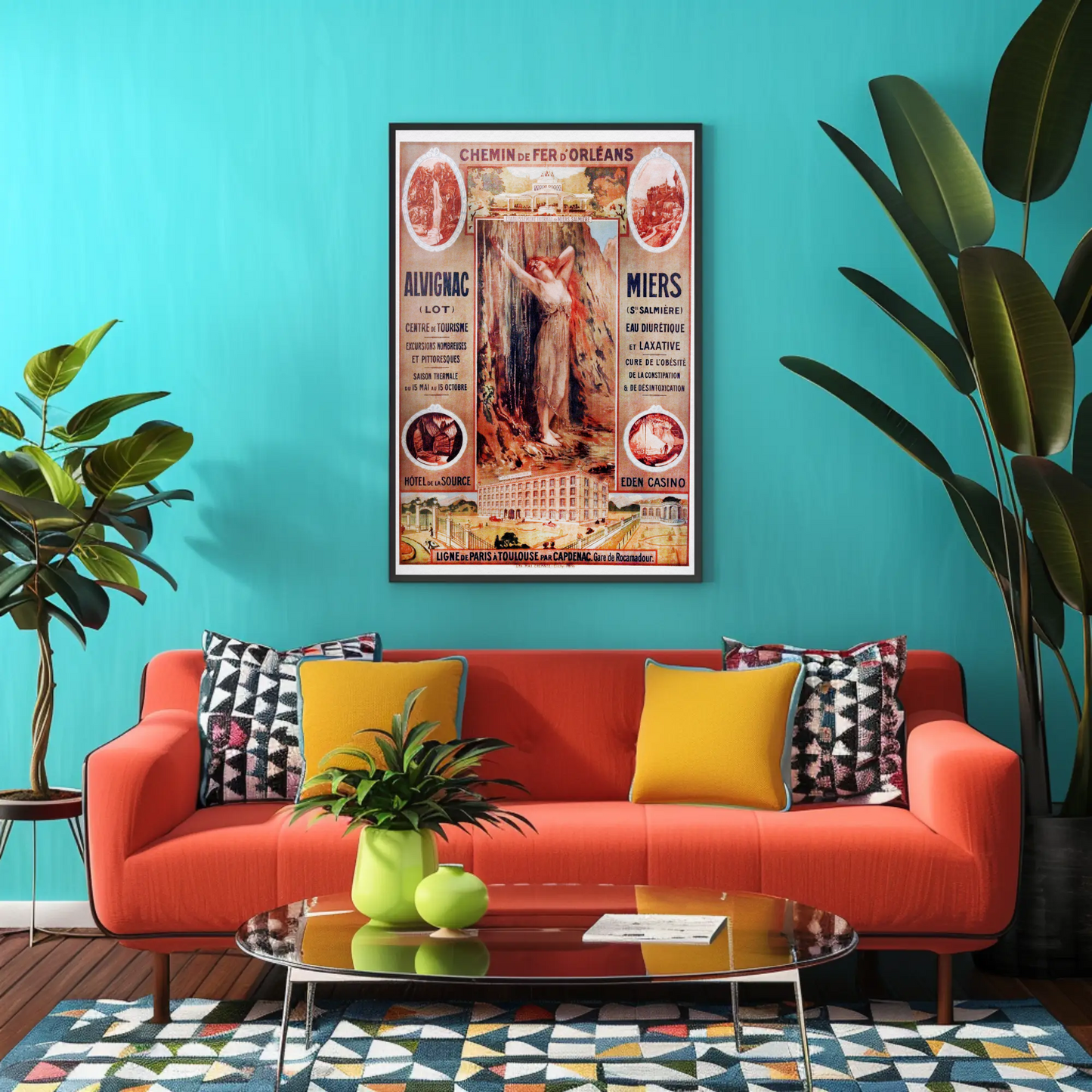 Paris Ault Onival Seaside Vintage Travel Poster