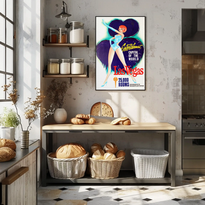 Las Vegas Entertainment Capital Vintage Poster