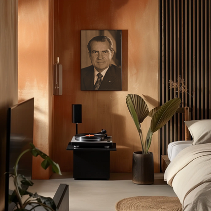 Richard Nixon 37th President Sepia Photo