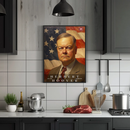 Herbert Hoover 31st President Of The United States Portrait