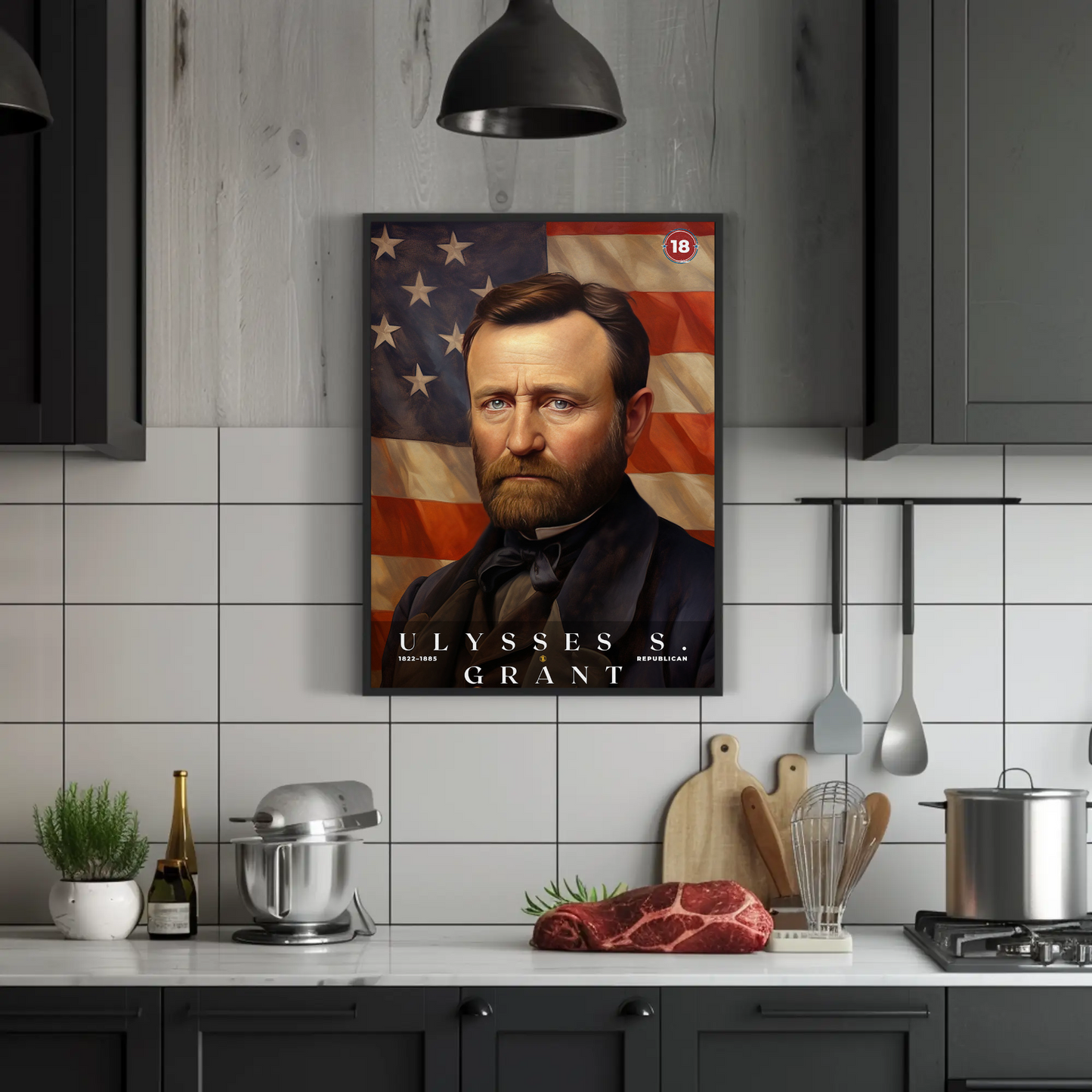 Ulysses S. Grant 18th President Of The United States Portrait