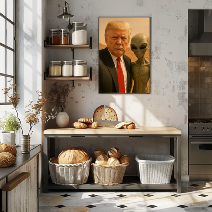 Donald Trump Alien Mars Photo Poster