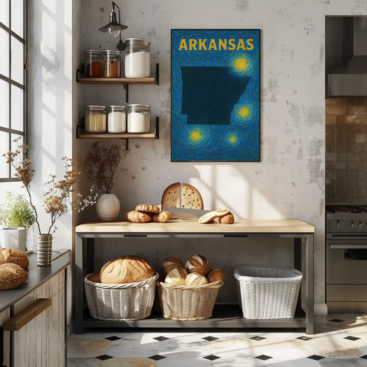 Arkansas Starry Night Poster