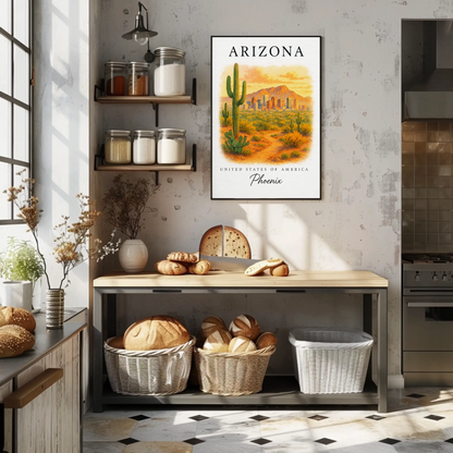 Arizona, Phoenix Signature Series Vintage Travel Poster