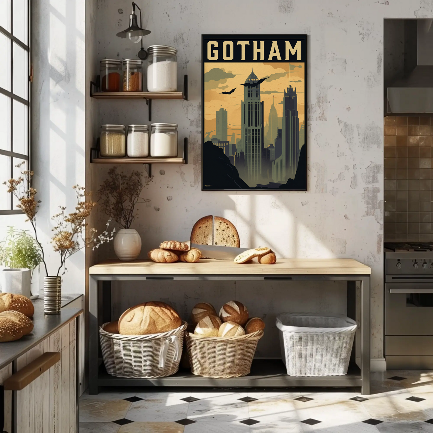 Gotham Vintage Travel Poster