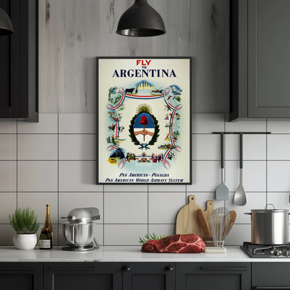 Fly to Argentina Poster
