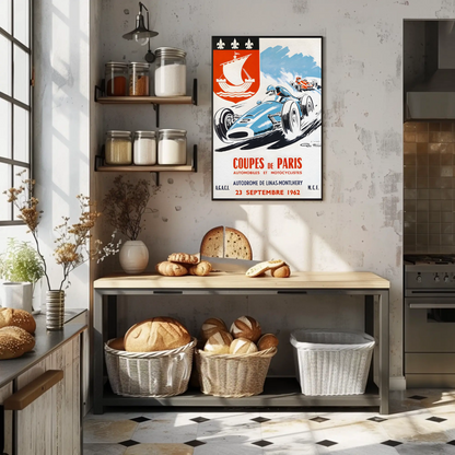 Coupes de Paris – 1962 Vintage Racing Poster
