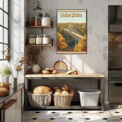 United States Scenic Bridge Poster