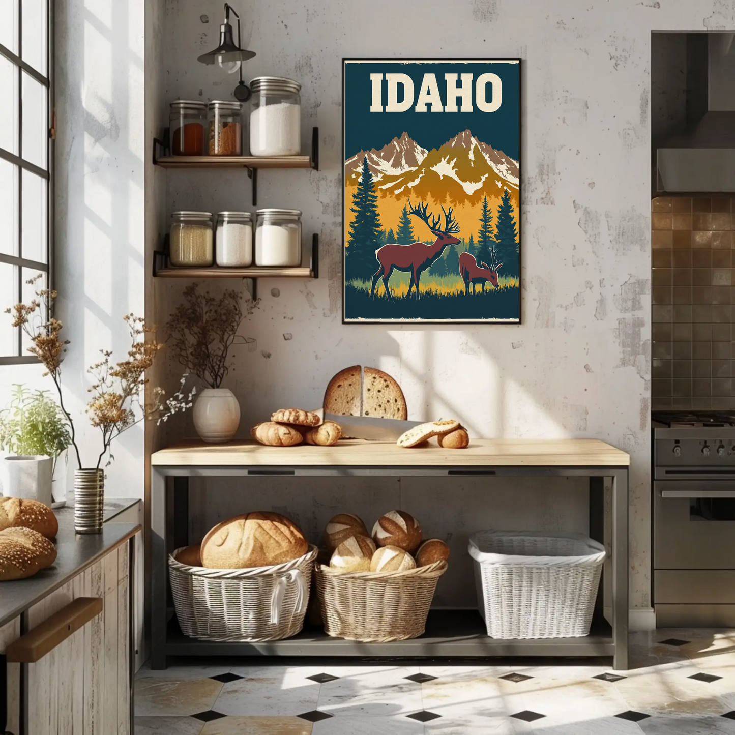 Vintage Poster Idaho Wildlife