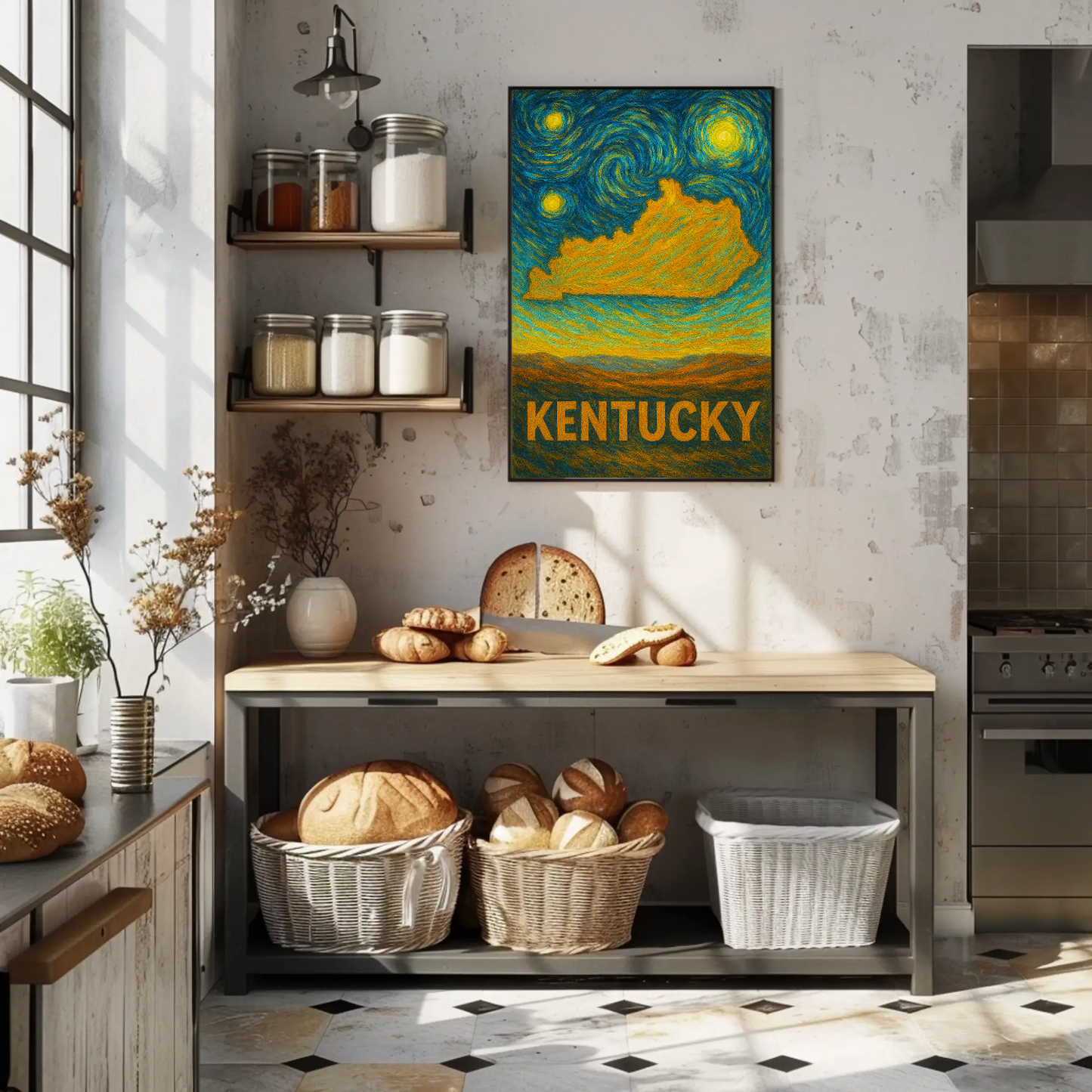 Kentucky Starry Night Poster