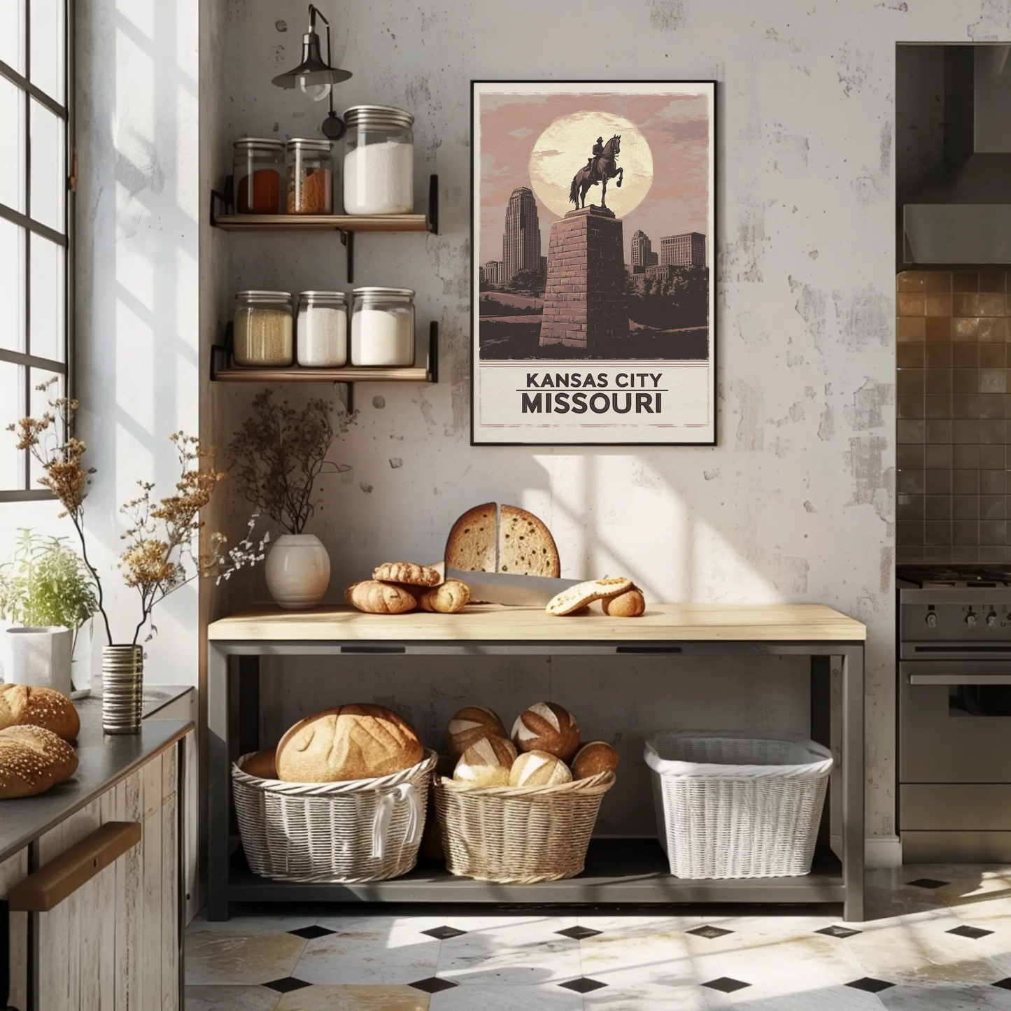 Kansas City Missouri Vintage Poster