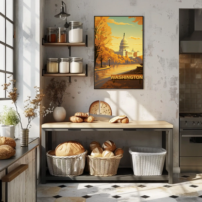 Washington Vintage Poster