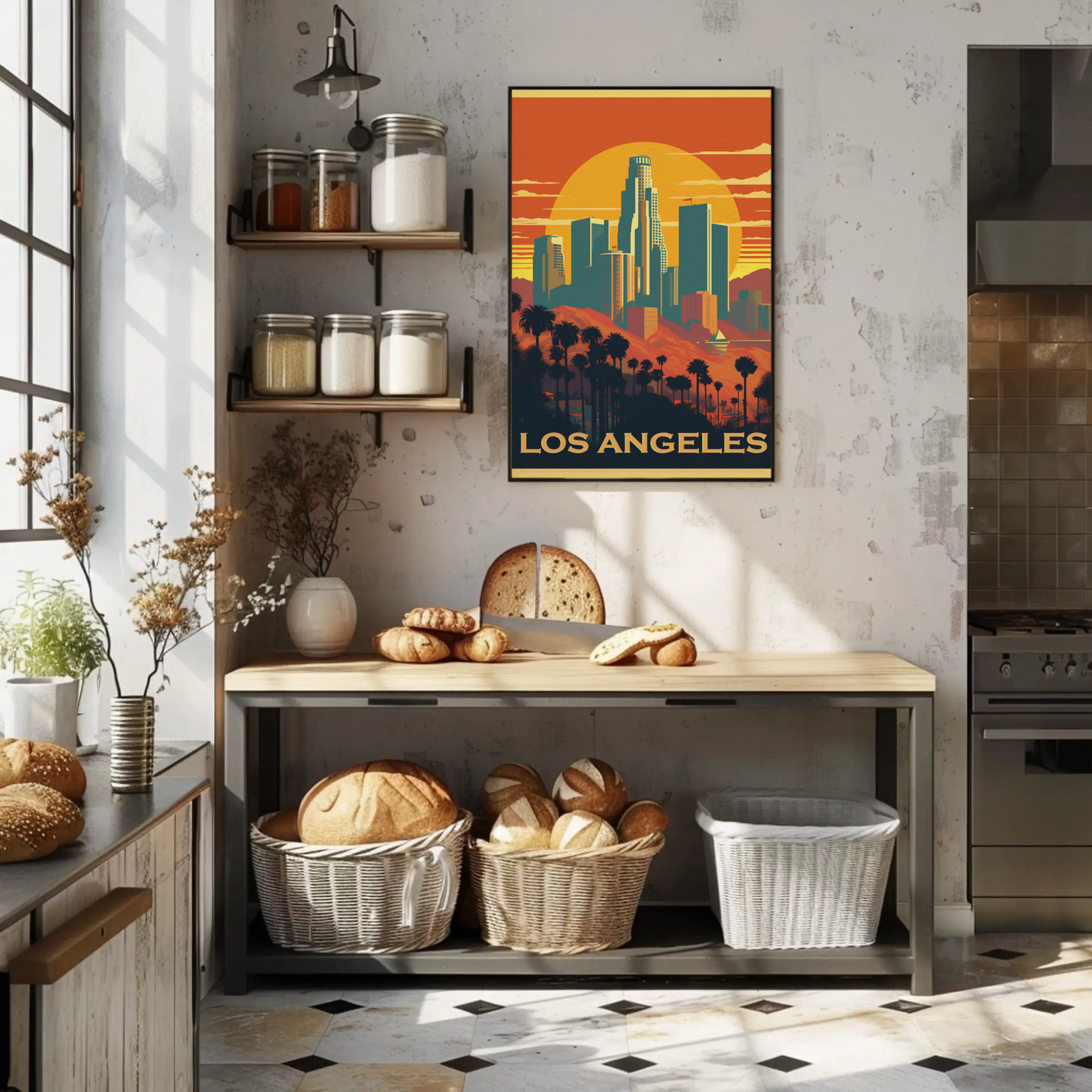 Los Angeles Vintage Travel Poster