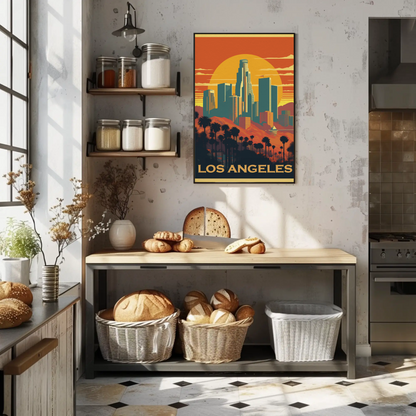 Los Angeles Vintage Travel Poster