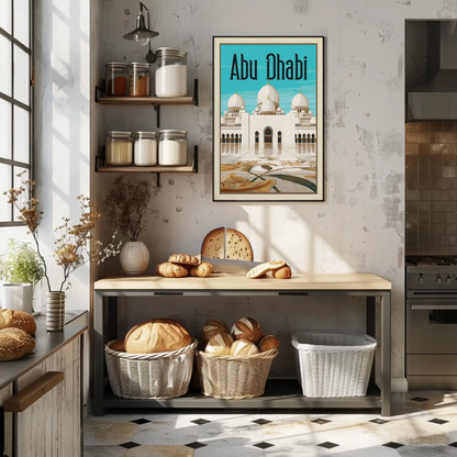 Abu Dhabi Vintage Poster
