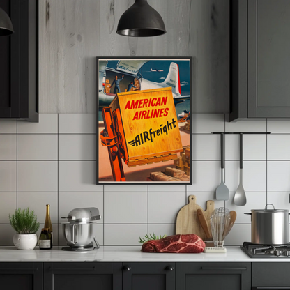 American Airlines Airfreight Poster