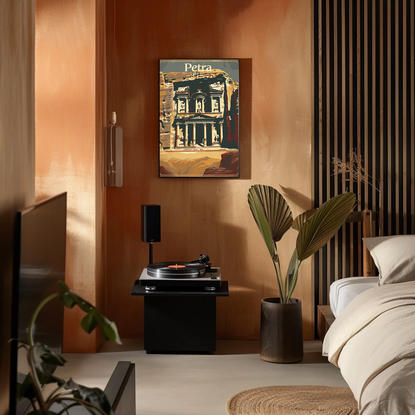 Petra Jordan Ancient Architecture Desert Poster