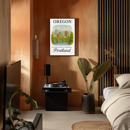 Oregon, Portland Signature Series Vintage Travel Poster