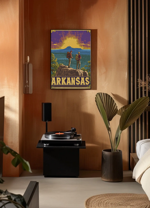 Vintage Poster Arkansas Sunset Hike