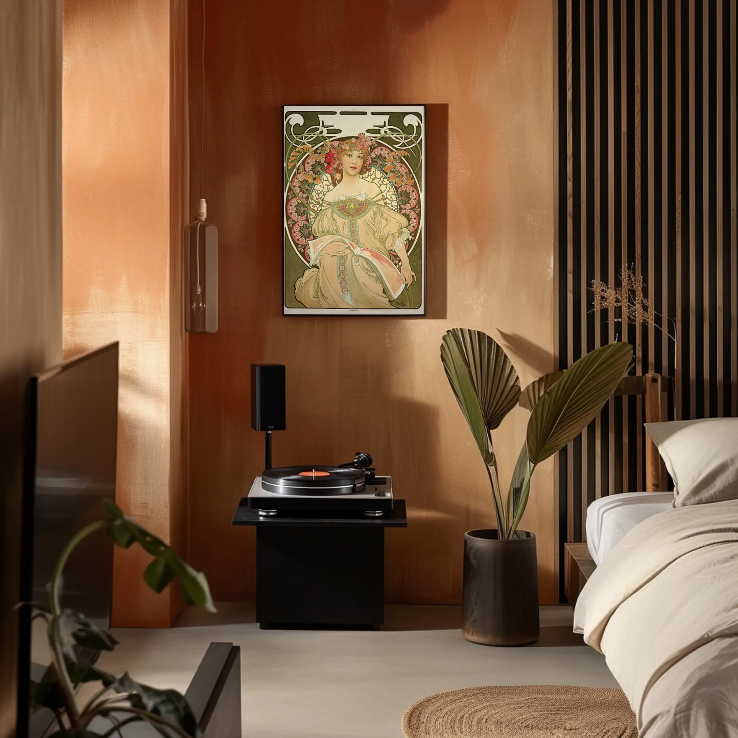 Mucha Style Paris Art Nouveau Vintage Travel Poster