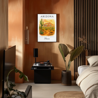 Arizona, Phoenix Signature Series Vintage Travel Poster
