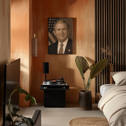 George W. Bush 43rd President Sepia Photo