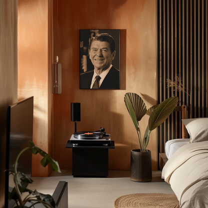 Ronald Reagan 40th President Sepia Photo