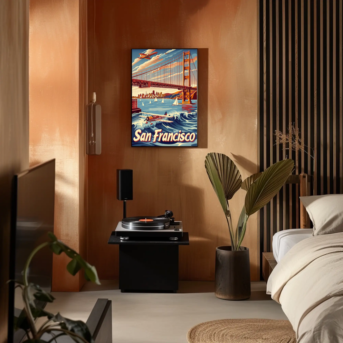 San Francisco Golden Gate Vintage Style Poster
