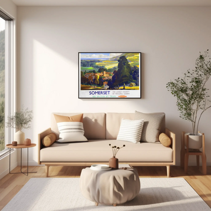 Somerset - The Lovely County of Peaceful Charm Poster