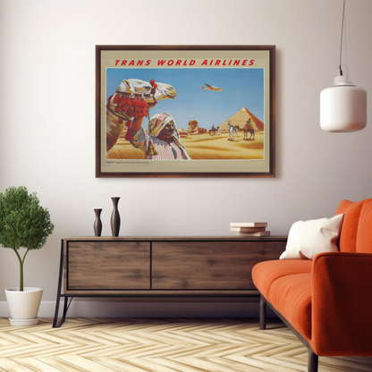 Egypt - Sphinx and Pyramids at Giza Poster