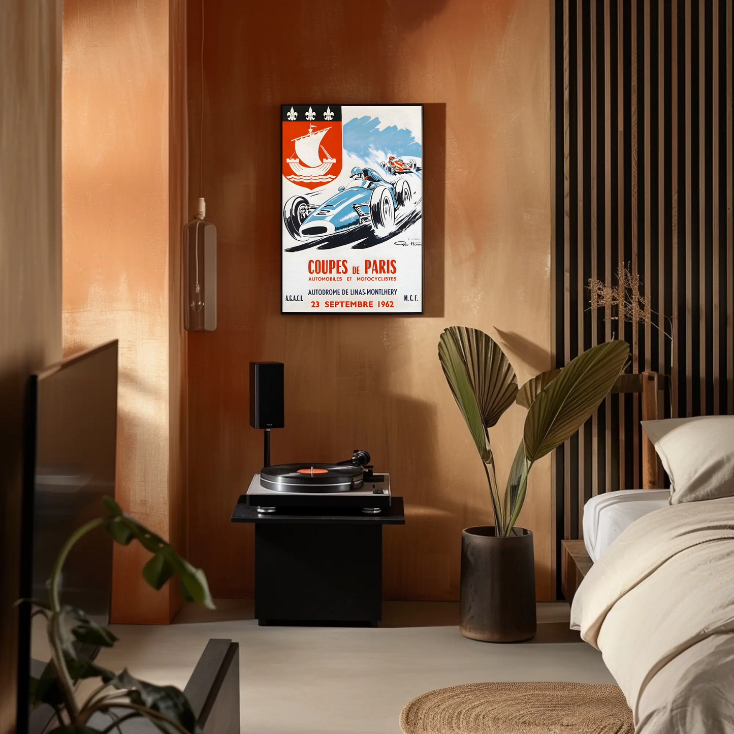 Coupes de Paris – 1962 Vintage Racing Poster