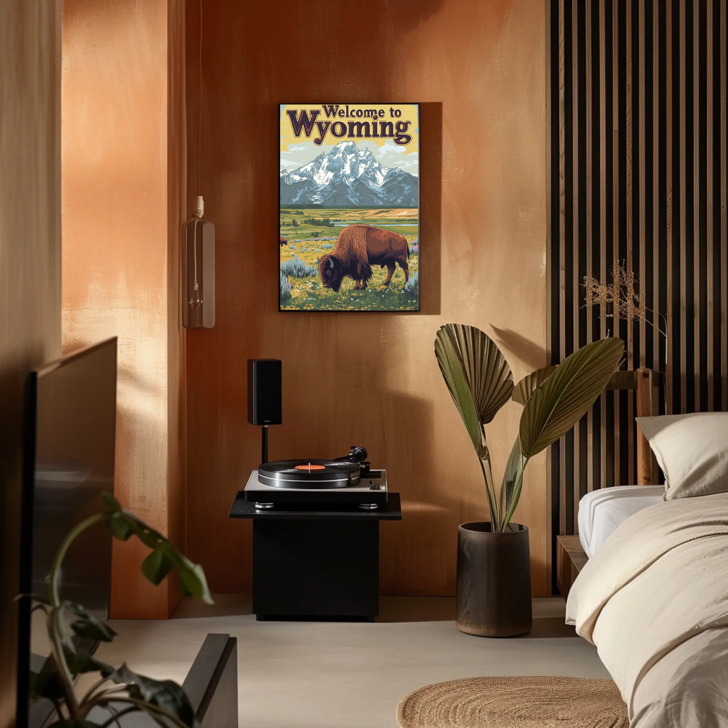 Welcome to Wyoming Vintage Poster