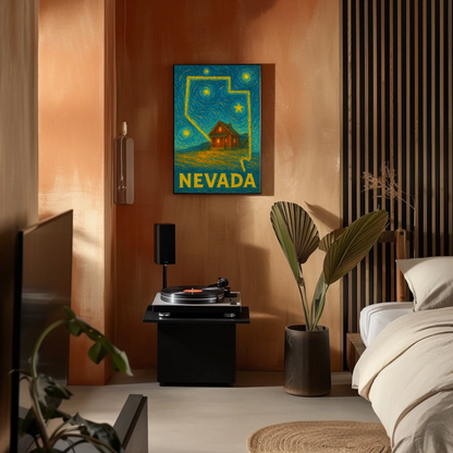 Nevada Starry Night Poster