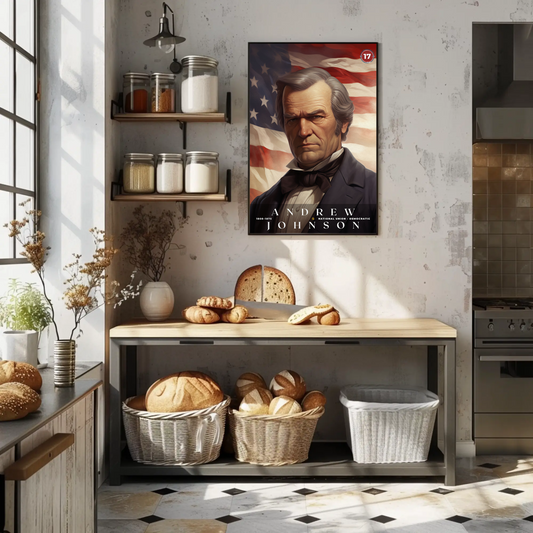 Andrew Johnson 17th President Of The United States Portrait