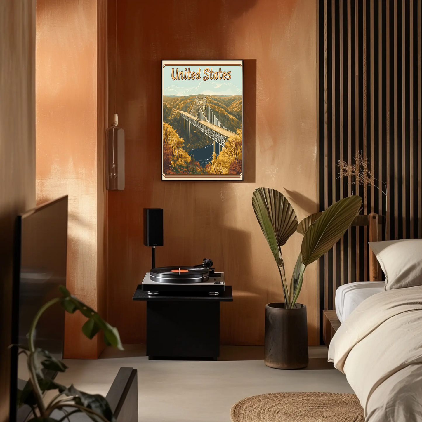 United States Scenic Bridge Poster
