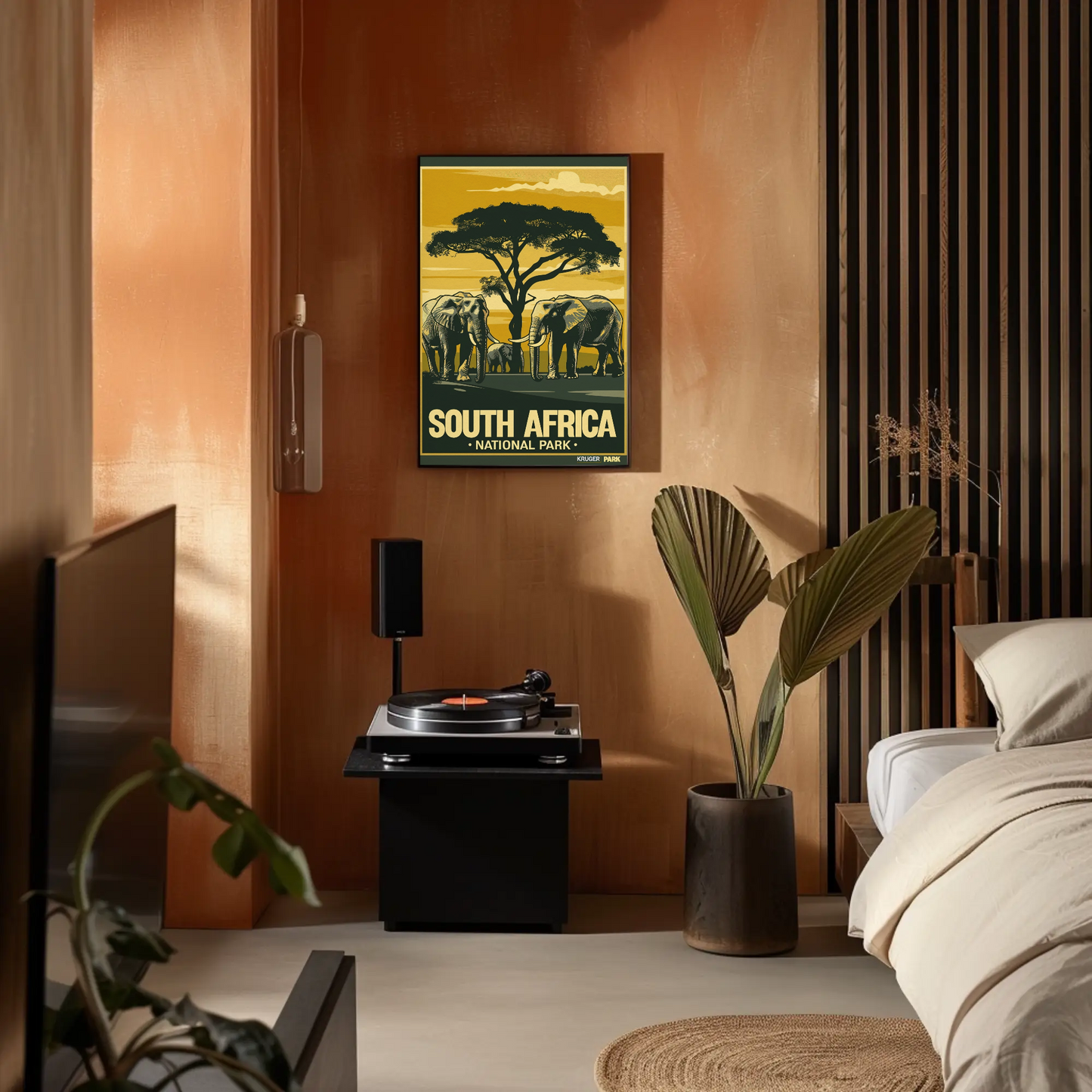 South Africa National Park Vintage Poster
