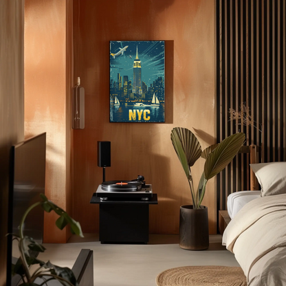 Vintage Poster NYC Nightscape