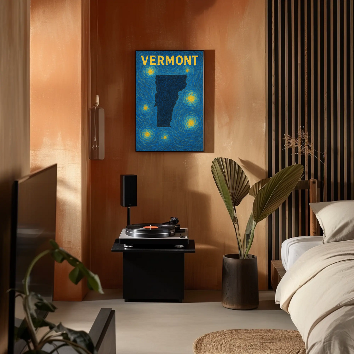 Vermont Starry Night Poster