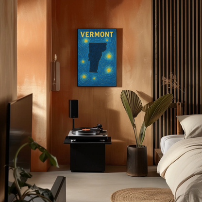 Vermont Starry Night Poster