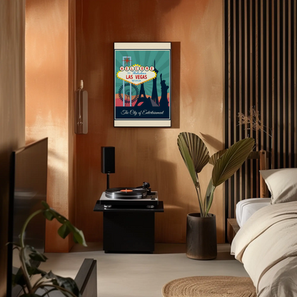 Vintage Poster Las Vegas Welcome Sign