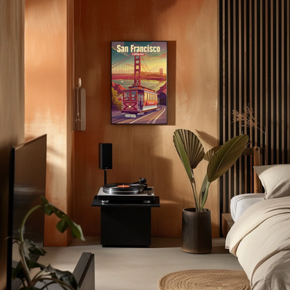 San Francisco California Vintage Poster